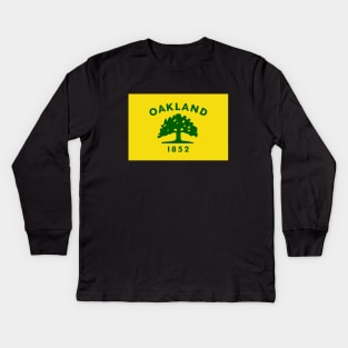 Flag of Oakland Kids Long Sleeve T-Shirt